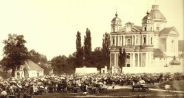 J.Čechavičius. Atlaidai prie Šv. Petro ir Povilo bažnyčios. 1870-1880.