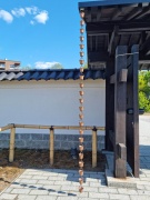 Erikos Straigytės nuotraukoje: įėjimas į japonišką sodą, vartų fragmentas