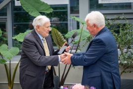 Valdas Adamkus ir Selemonas Paltanavičius.Jono Petronio nuotrauka Valdas Adamkus ir Selemonas Paltanavičius.Jono Petronio nuotrauka