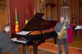 Briuselio miesto XV amžiaus rotušėje koncertavo pianistas Petras Geniušas ir saksofonininkas Liudas Mockūnas