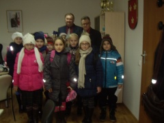 Lentvario pradinės mokyklos  Jaunųjų žurnalistų būrelio vizitas pas Lentvario seniūną